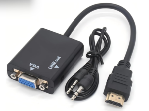 ADAPTADOR HDMI x VGA COM AUDIO P2