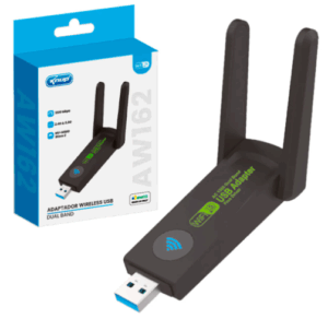 ADAPTADOR USB WIFI 5G 1300MPBS DUAL BAND 2 ANTENAS KP-AW162